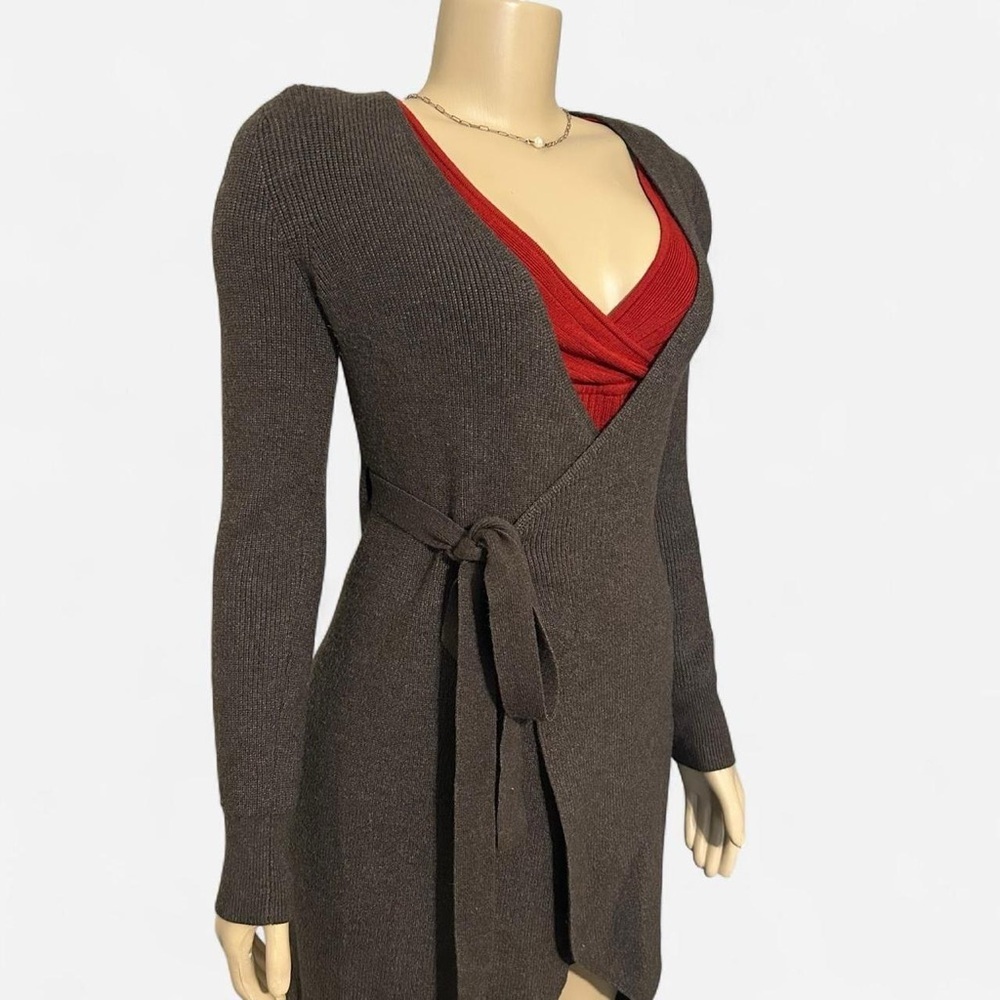 Abercrombie & Fitch Gray Wrap Cardigan - Picture 4 of 6